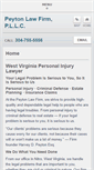 Mobile Screenshot of peytonlawfirm.com